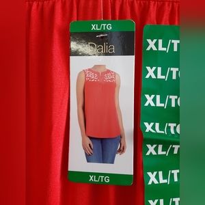 Dalia Brand Sleeveless Top ~ Size XL